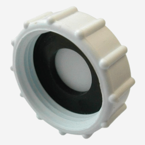 Merriway Appliance Trap Blanking Cap & Washer 32mm White